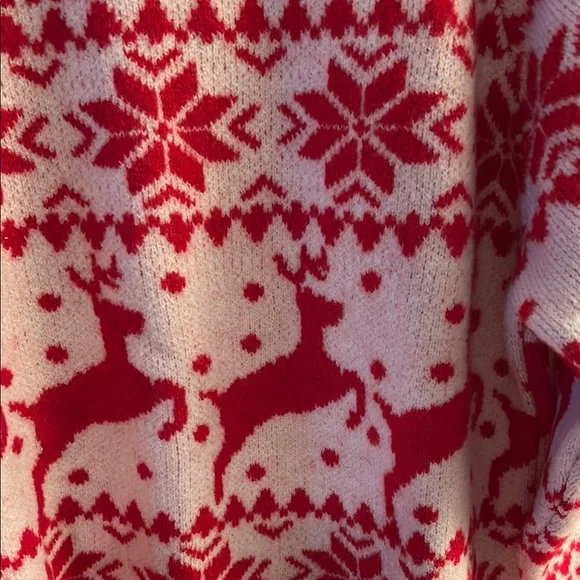 Red and White Reindeer Sweater MANGO - Picture 2 of 4